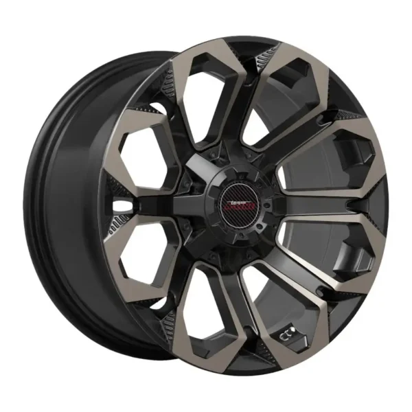 18" A-Line Hurricane 6/139 Satin Black Tint Alloy Wheels